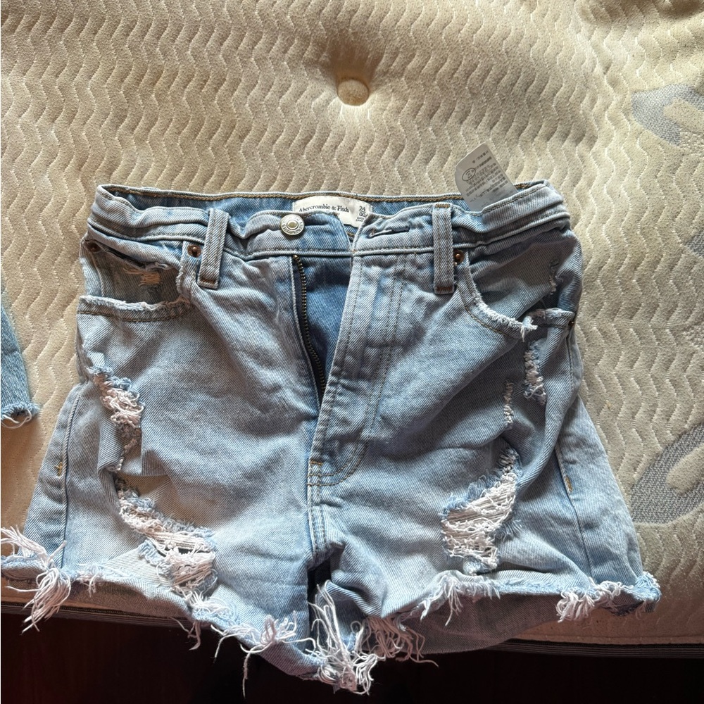 3 pairs of Abercrombie and Fitch shorts and 1 pair of American Eagle Shorts